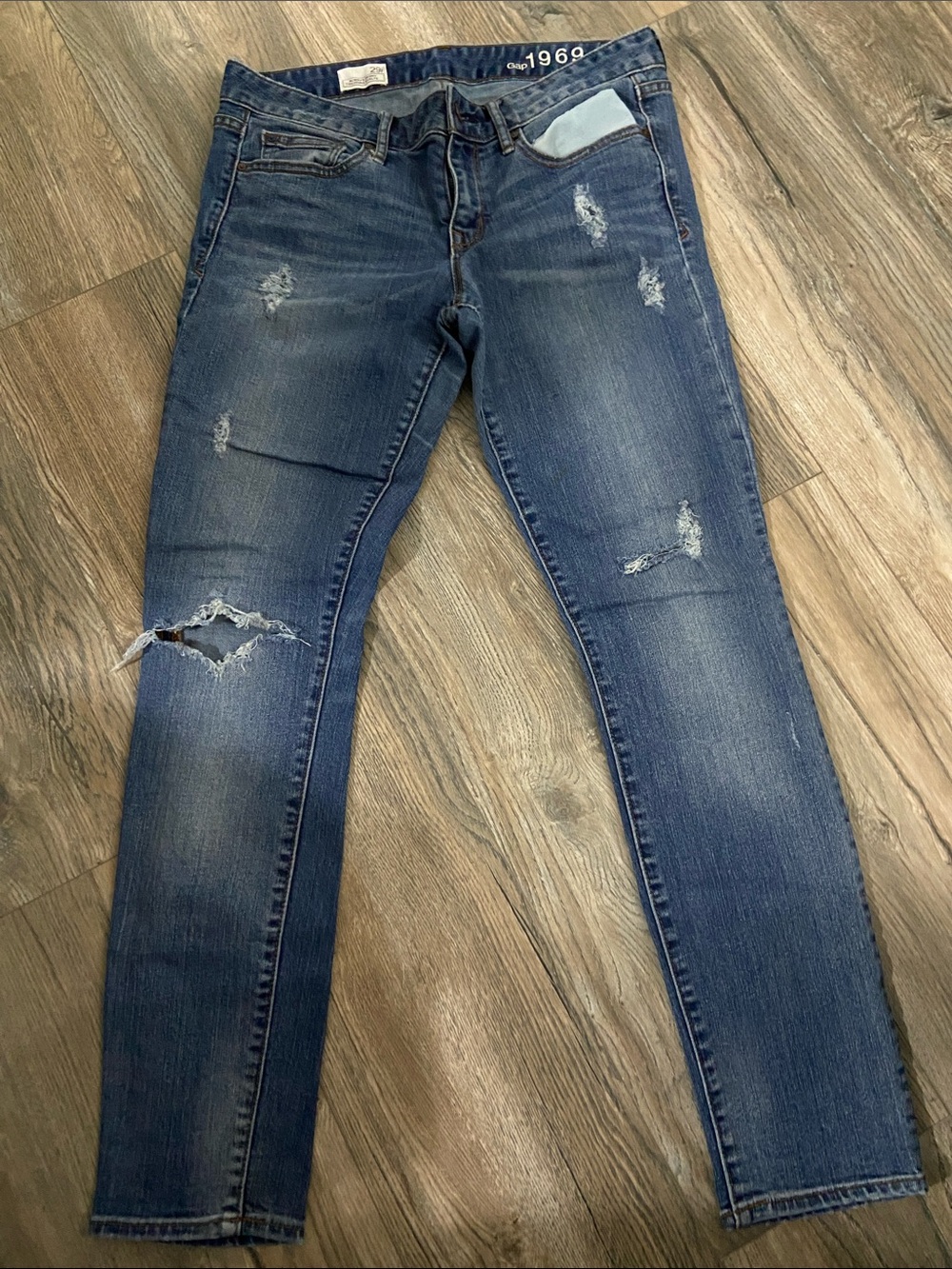 Gap 1969 Always Skinny Jeans Blue Waist 29